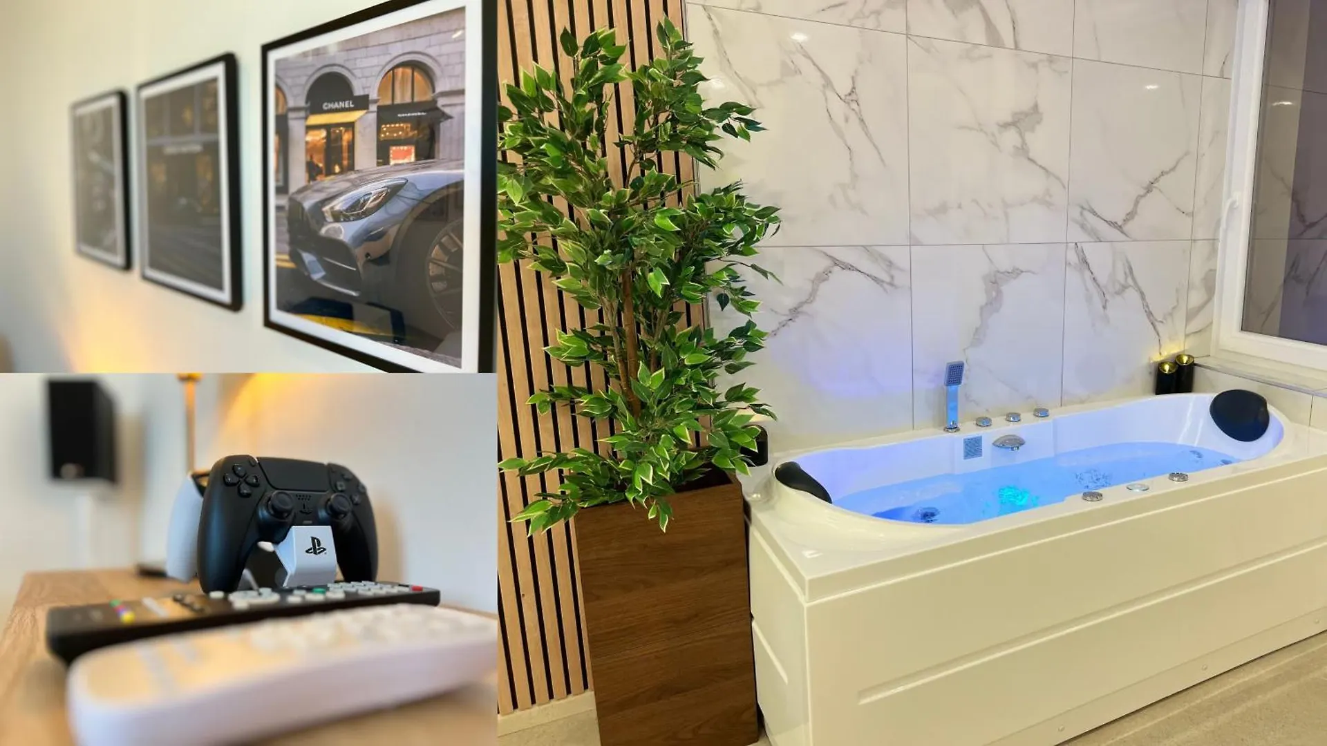Ps5, Cinema & Jacuzzi - Skyline Luxe Apartment Saint-Etienne